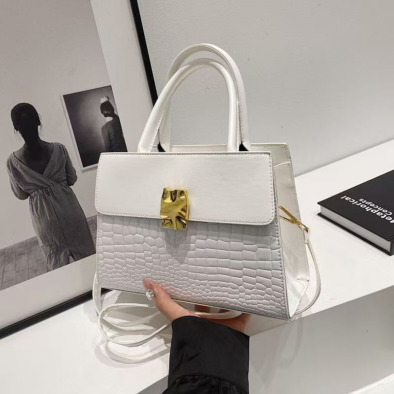Zouveré™ Signature Croc-Embossed Satchel - Luxury Leather