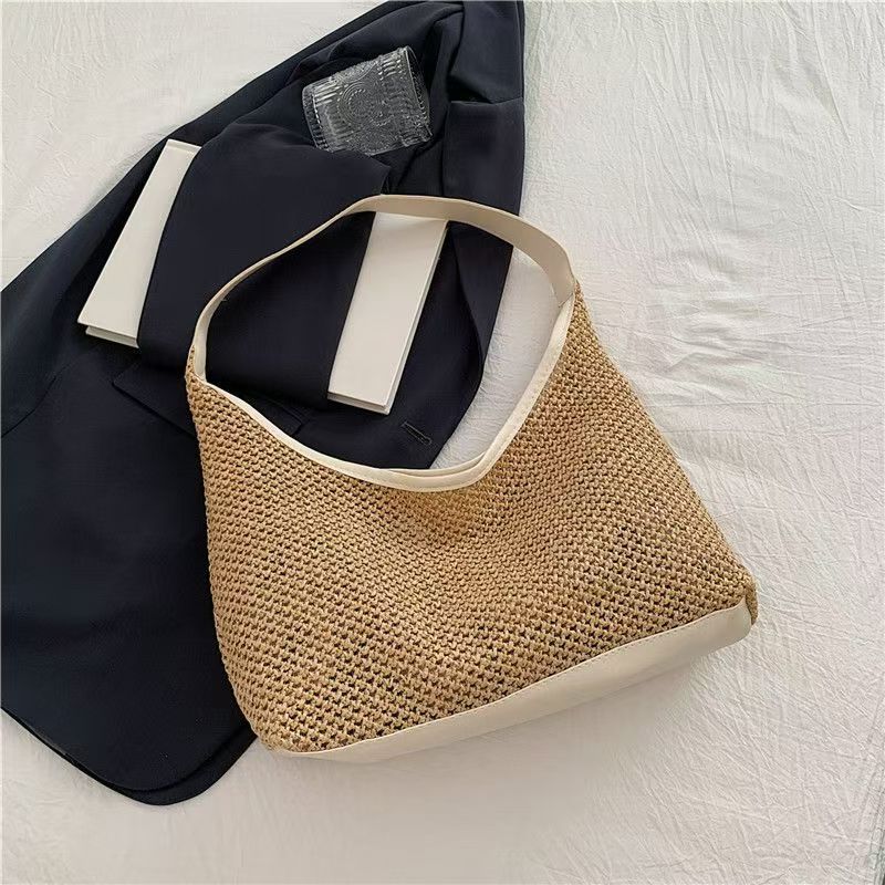 Zouveré™ Amalfi Woven Hobo - Hand-Knitted Summer Shoulder Bag