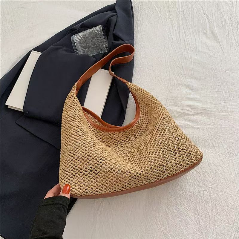 Zouveré™ Amalfi Woven Hobo - Hand-Knitted Summer Shoulder Bag