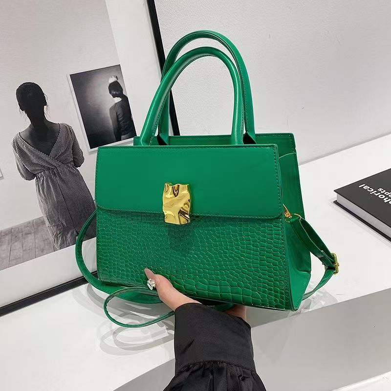 Zouveré™ Signature Croc-Embossed Satchel - Luxury Leather