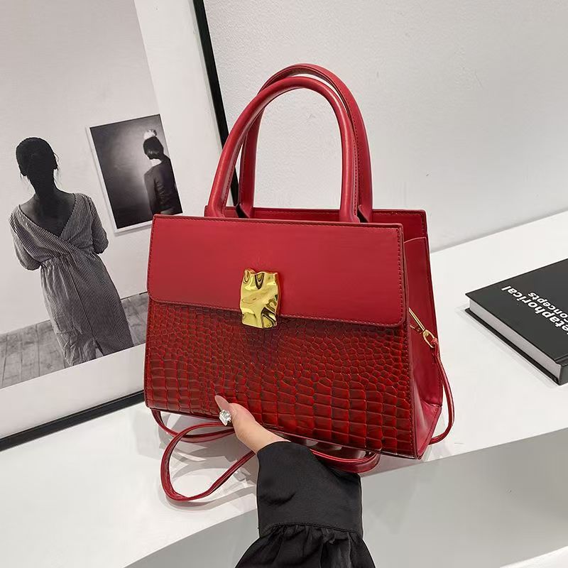 Zouveré™ Signature Croc-Embossed Satchel - Luxury Leather